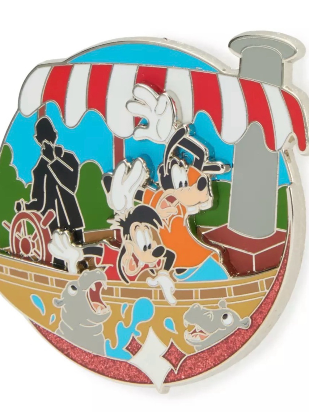 Disney Goofy and Max on Jungle Cruise Pin Artist Collection Limited Edition 4000 - Picture 7 of 7